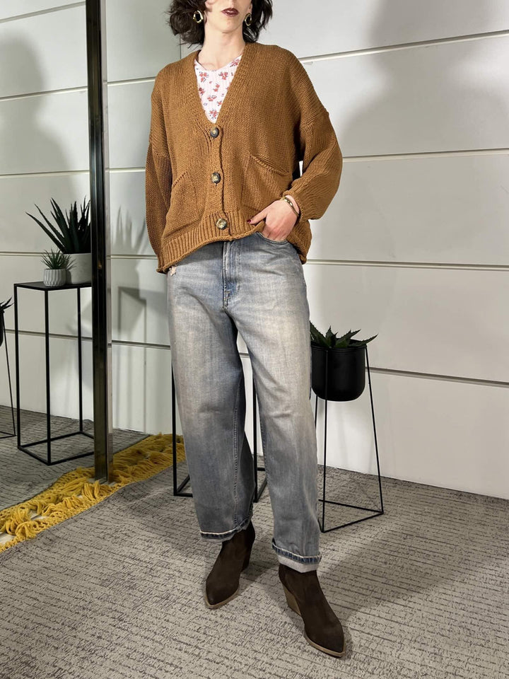 cardigan over, scollo a v bruciato 3AB3015BRUCIATO VICOLO