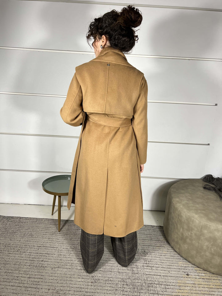 CAPPOTTO DOUBLE IN MISTO LANA COLORE CAMMELLO K110WUMD643AMBRA MANILA GRACE