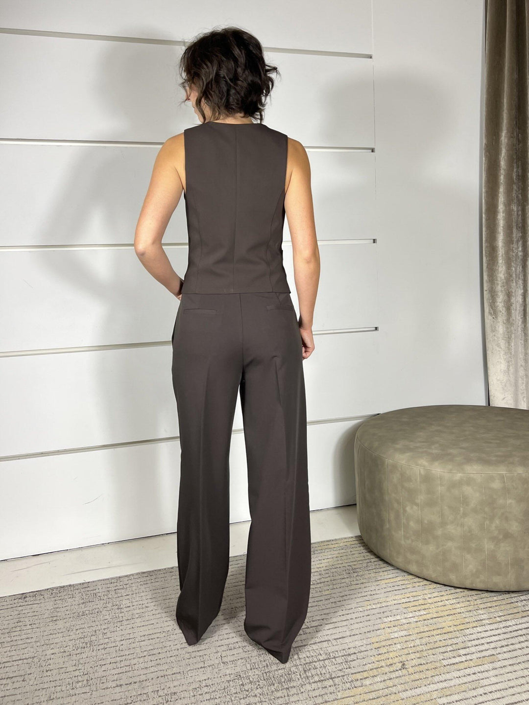 PANTALONE MORO A PALAZZO TF0371MORO VICOLO