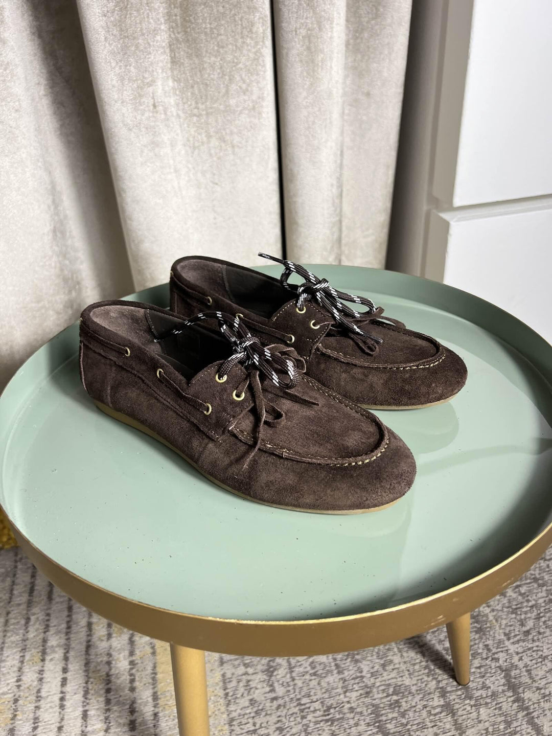 boat shoes in camoscio cioccolato SM90CAMCIOCCOLATO OVYE'