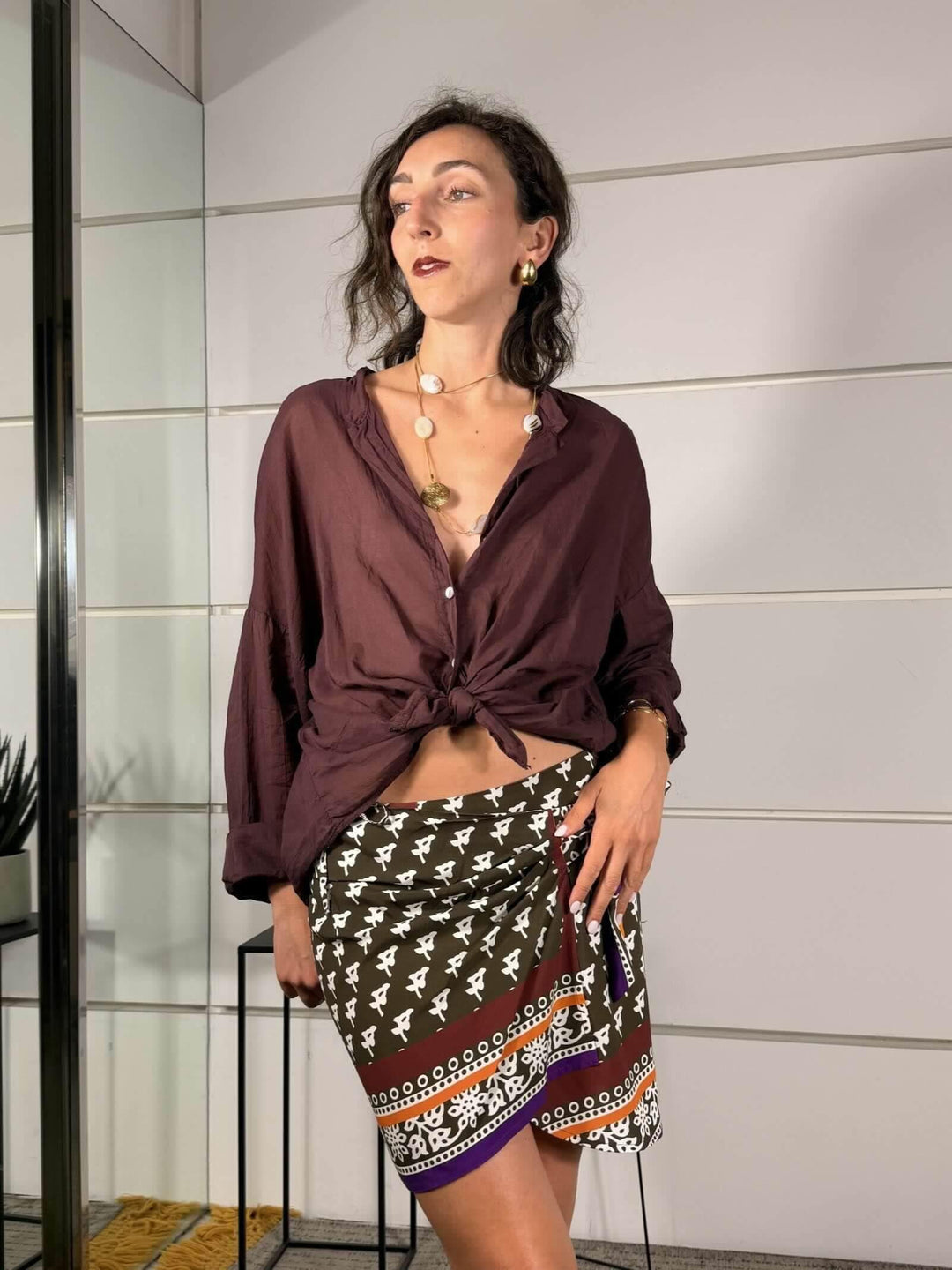 camicia rosso india in mussola 3020ROSSO INDIA SPICY CAFE