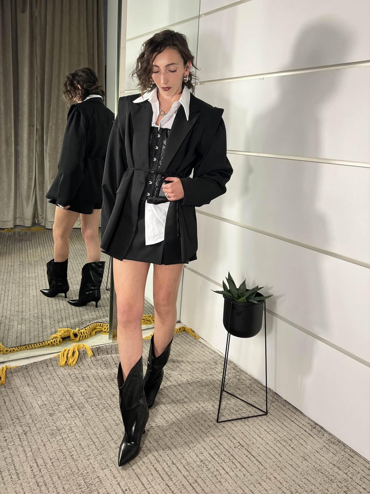 pantaloncino gonna nero 26MP3644NERO FEMME SELECTION