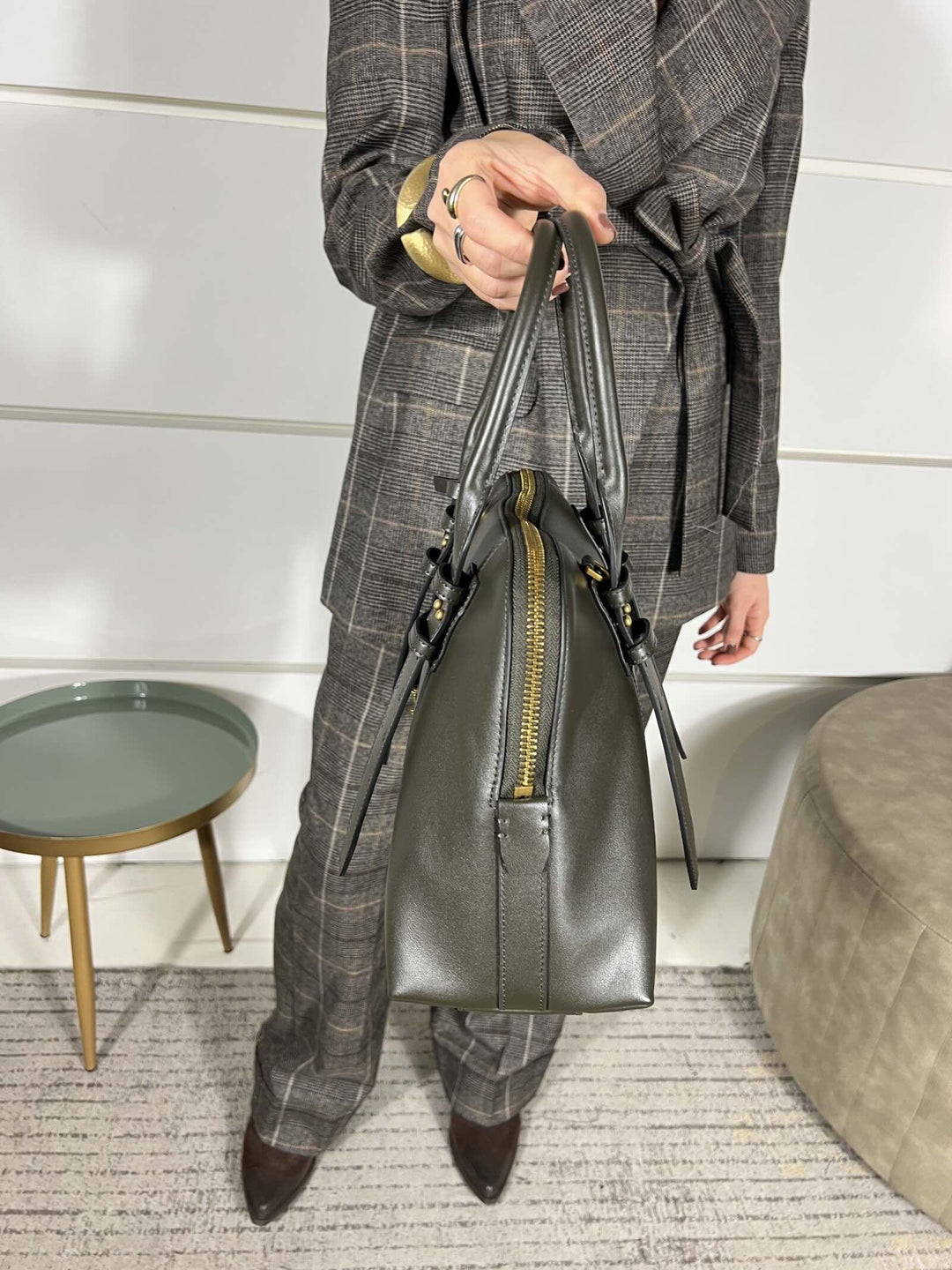 BORSA BOWLING A MANO IN PELLE BOWLING BAGZ99V PINKO