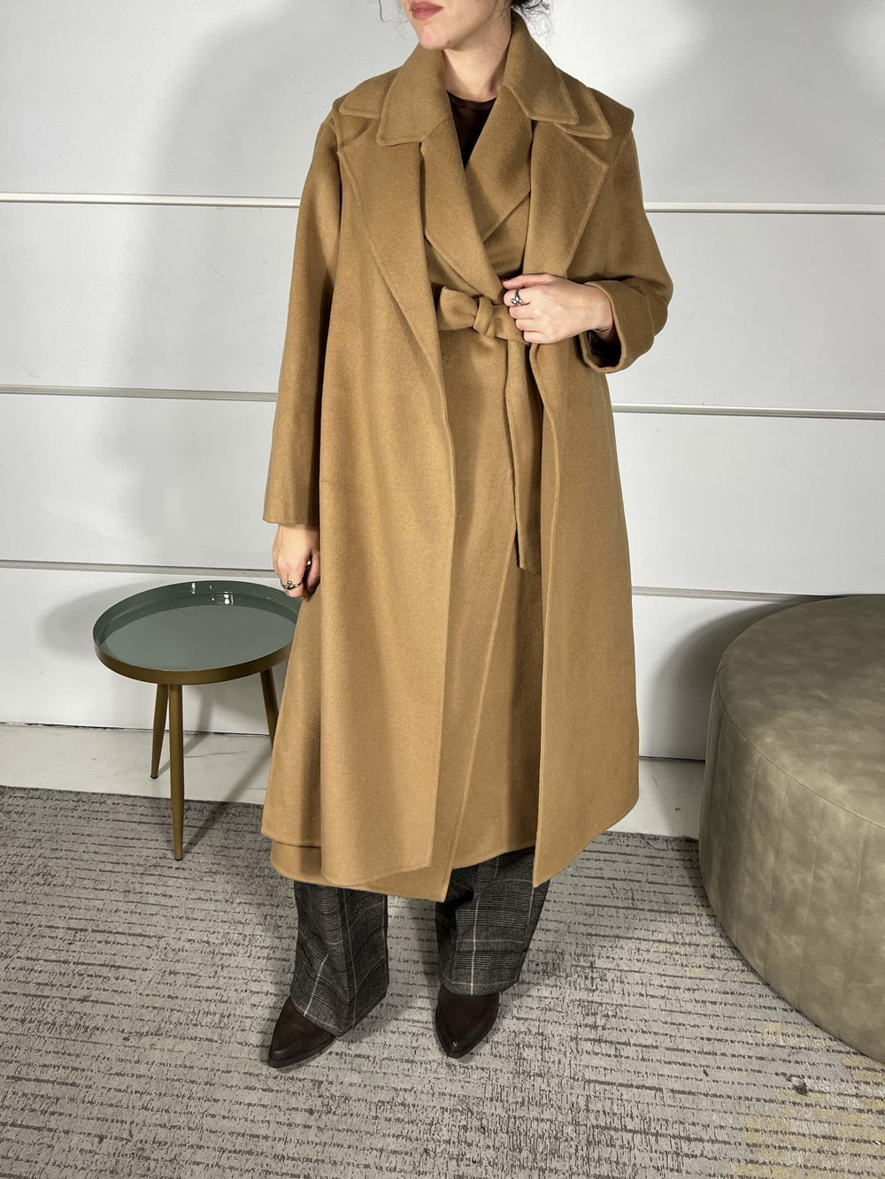 CAPPOTTO DOUBLE IN MISTO LANA COLORE CAMMELLO K110WUMD643AMBRA MANILA GRACE