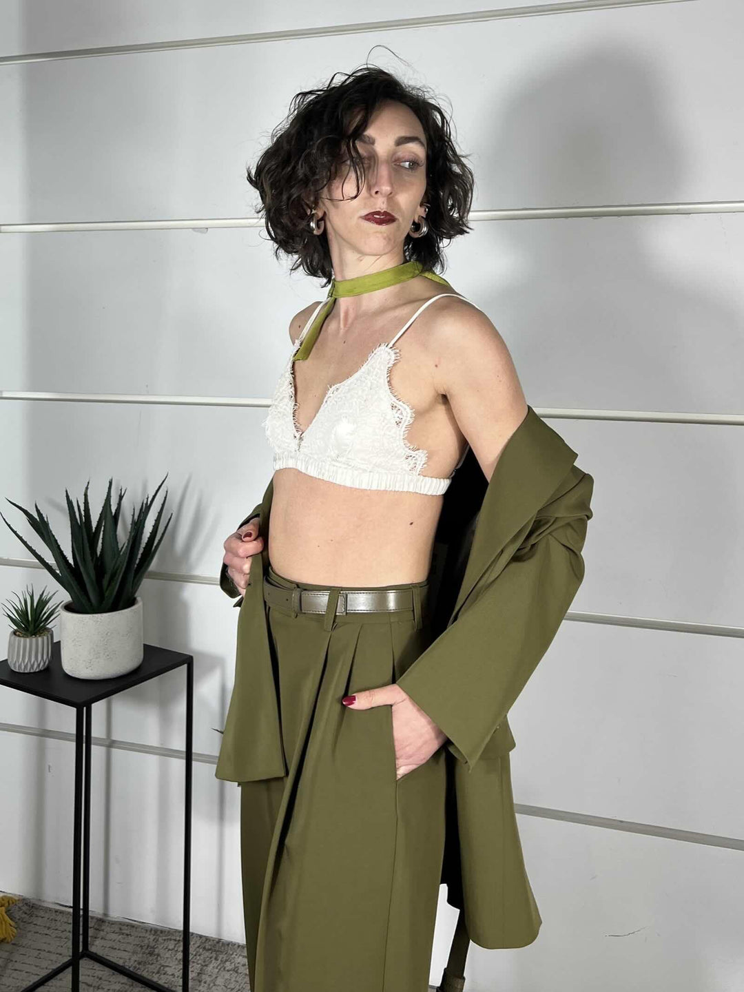 top bralette con pizzo zinco RIR7LBA3922 IMPERIAL