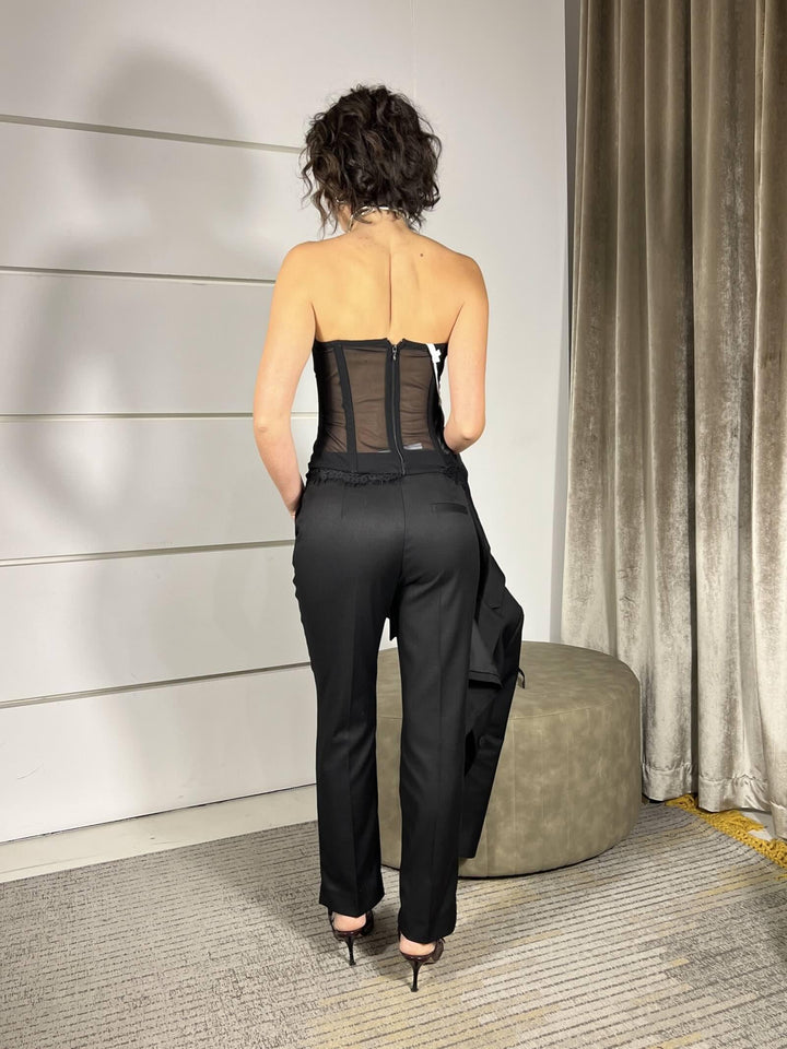 PANTALONE NERO A SIGARETTA P6G7KOG1900 IMPERIAL