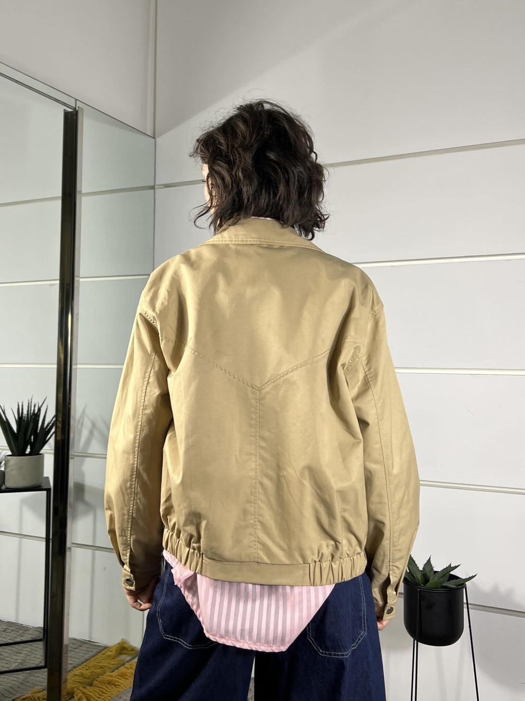 bomber tessuto trench con tasconi fango T830FANGO SUSY MIX