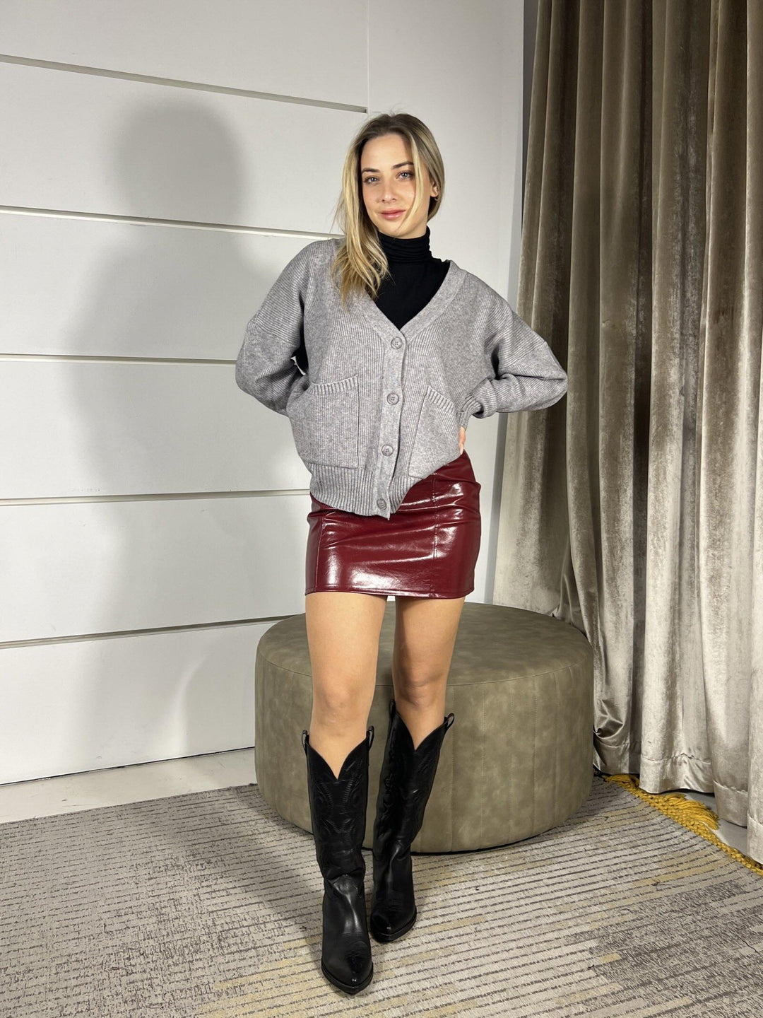 cardigan costa inglese grigio LN8717GRIGIO SUSY MIX