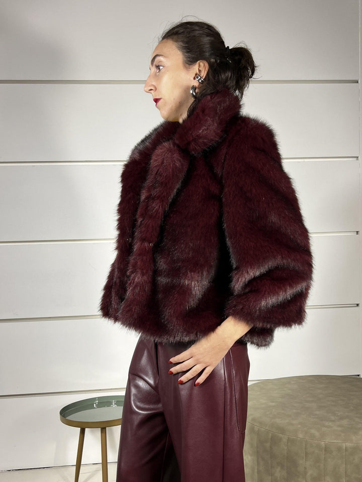 ecopelliccia corta vino I251171VINO SUSY MIX