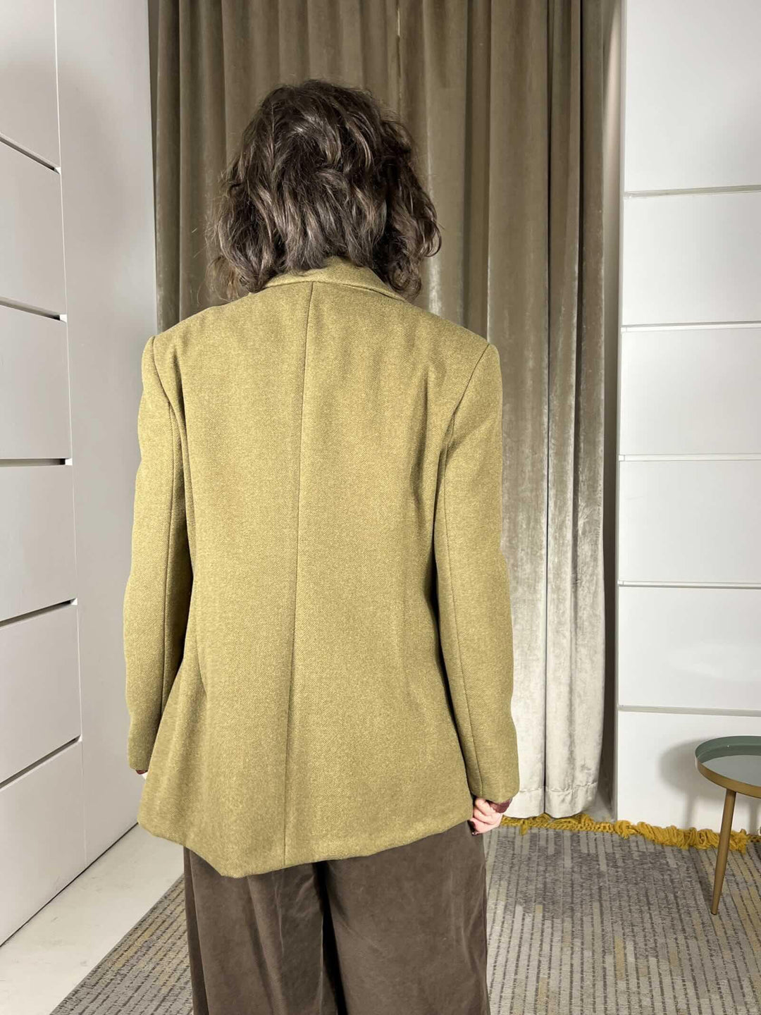 giacca cappotto doppiopetto olio in misto lana JCB-P134OLIO HAVE ONE