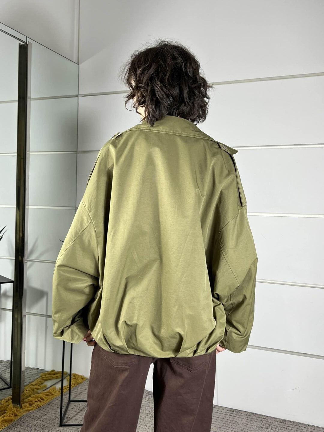 bomber verde militare over T825VERDE MILITARE SUSY MIX