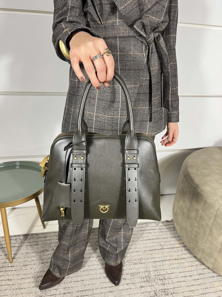 BORSA BOWLING A MANO IN PELLE BOWLING BAGZ99V PINKO