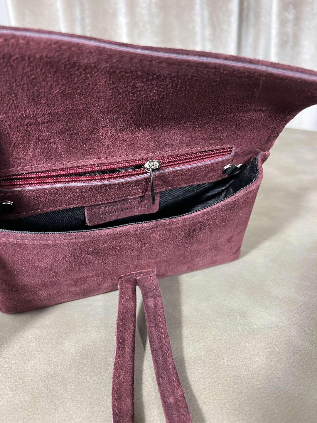 BORSA A NODO IN CAMOSCIO BORDEAUX 200415BORDEAUX FEMME CAFE SELECTION