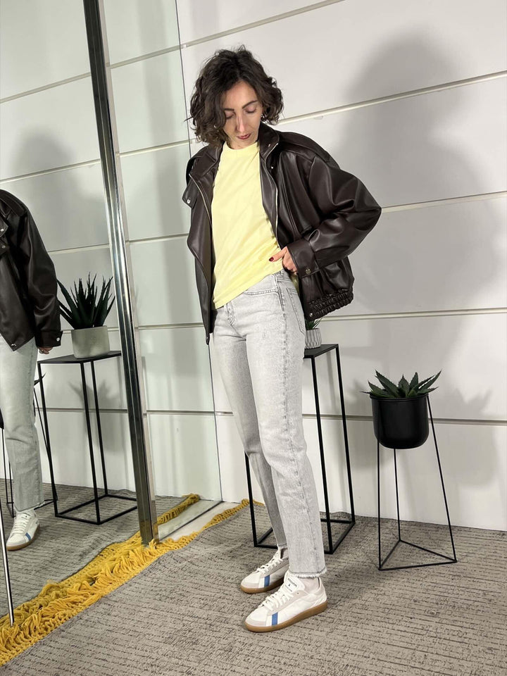 jeans grigio chiaro modello bella DAB5020DENIM GRIGIO VICOLO