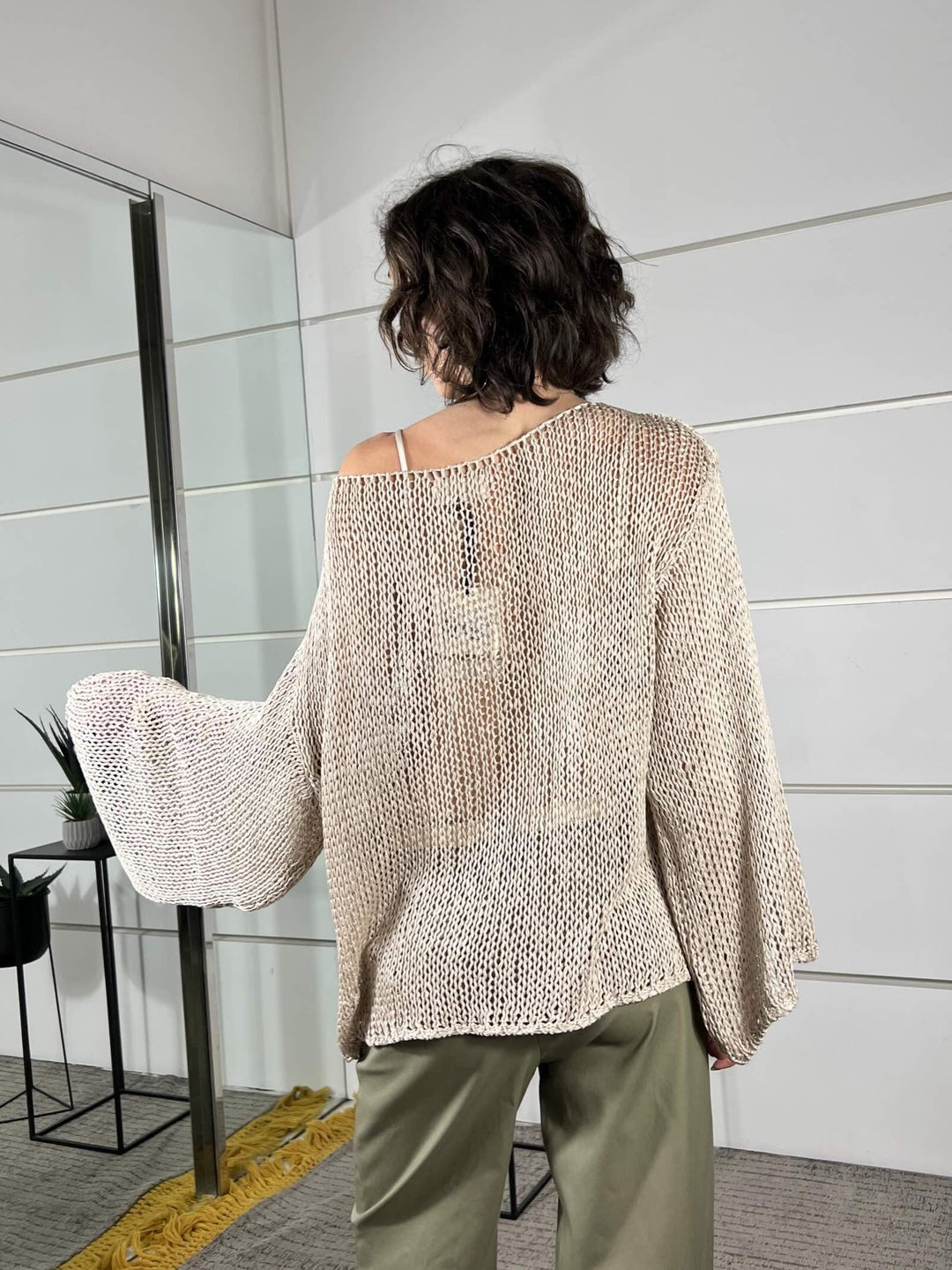 maglia a rete, manica lunga beige 3AB3026BEIGE 06/1 VICOLO