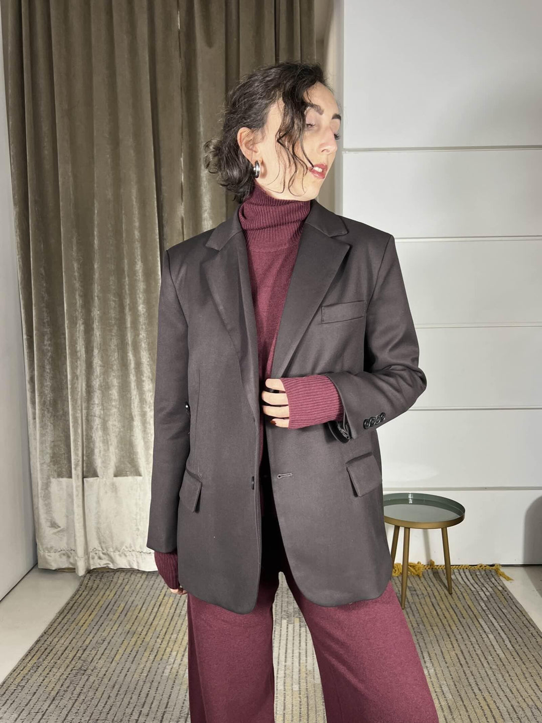 giacca doppia abbottonatura over moro TF2062MORO VICOLO