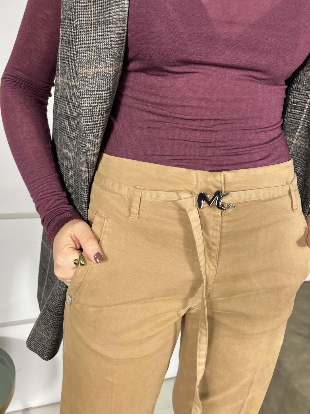 DOLCEVITA IN JERSEY LEGGERO T048VUMA641BURGUNDY MANILA GRACE