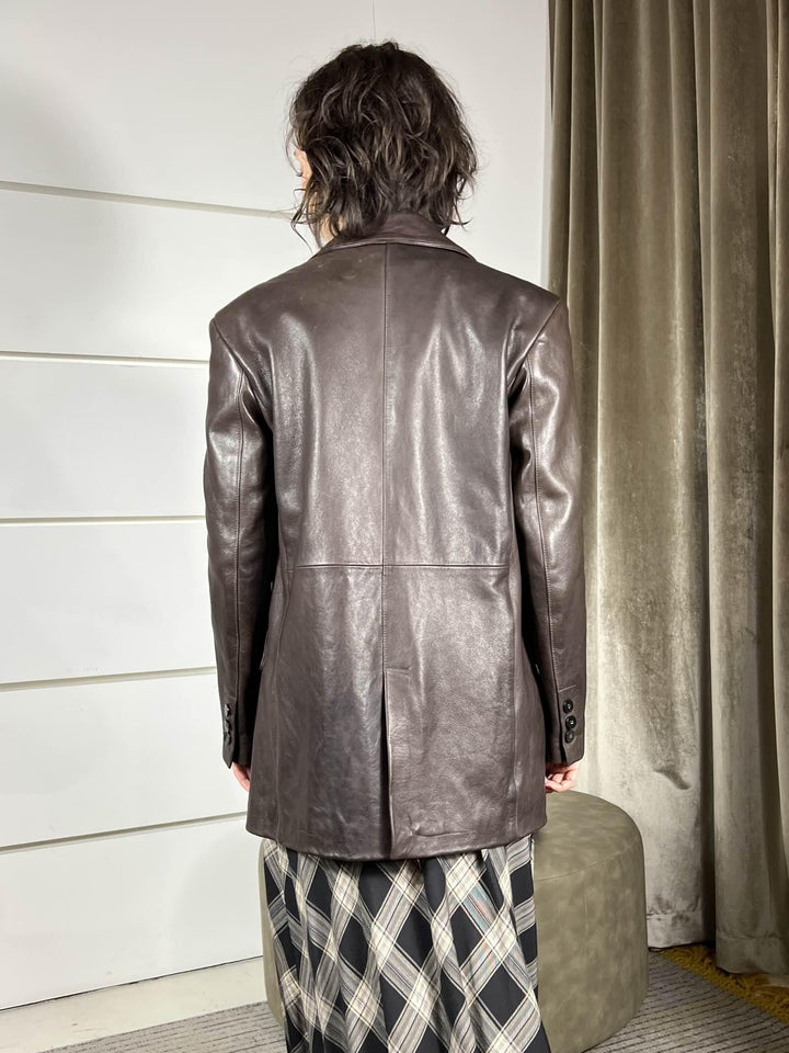 GIACCA IN VERA PELLE FONDANT A25CPGIS0101V0746 CORSELLINI