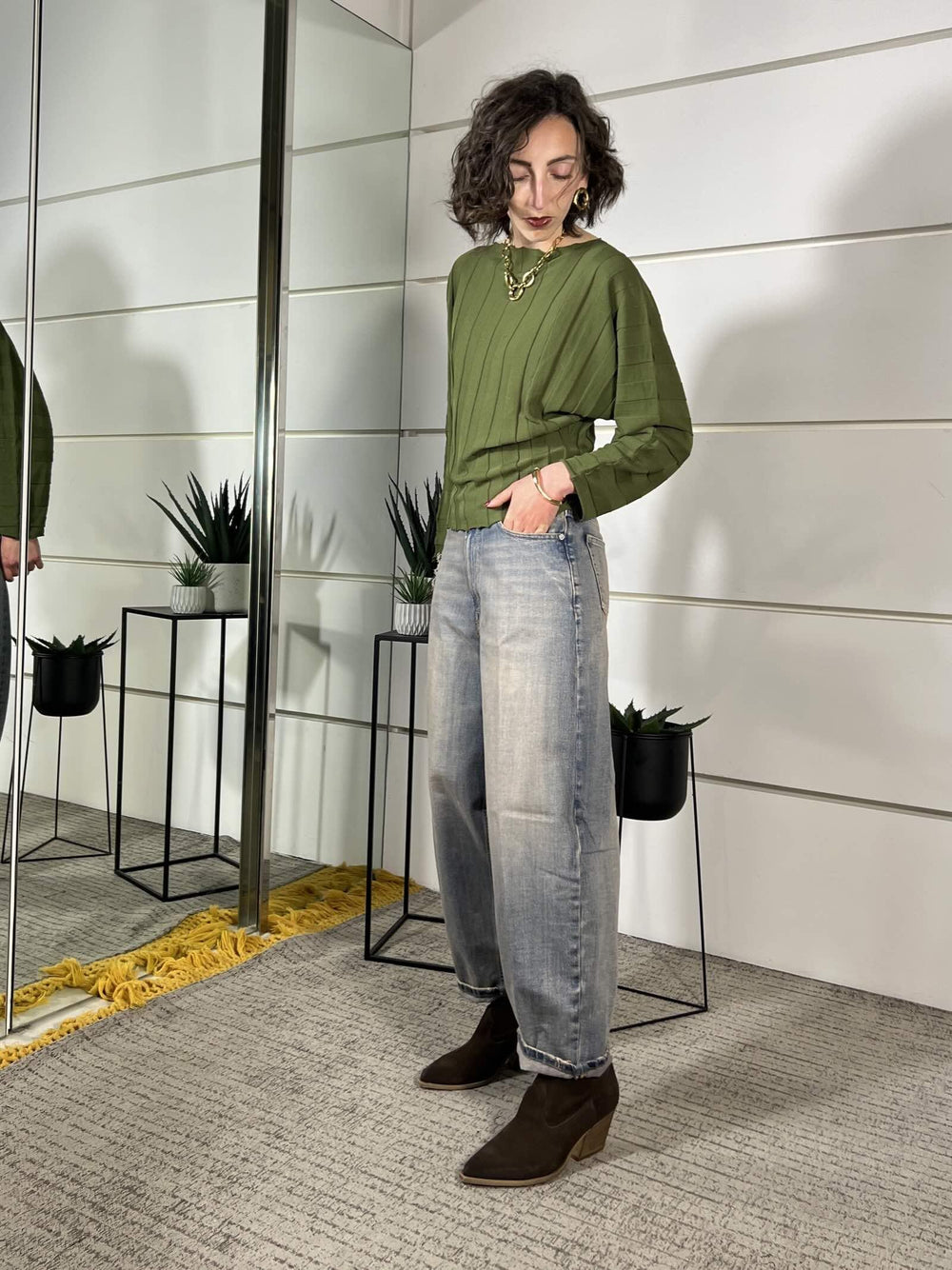 jeans modello laila vaggio al tè DAB5081DENIM BLU VICOLO