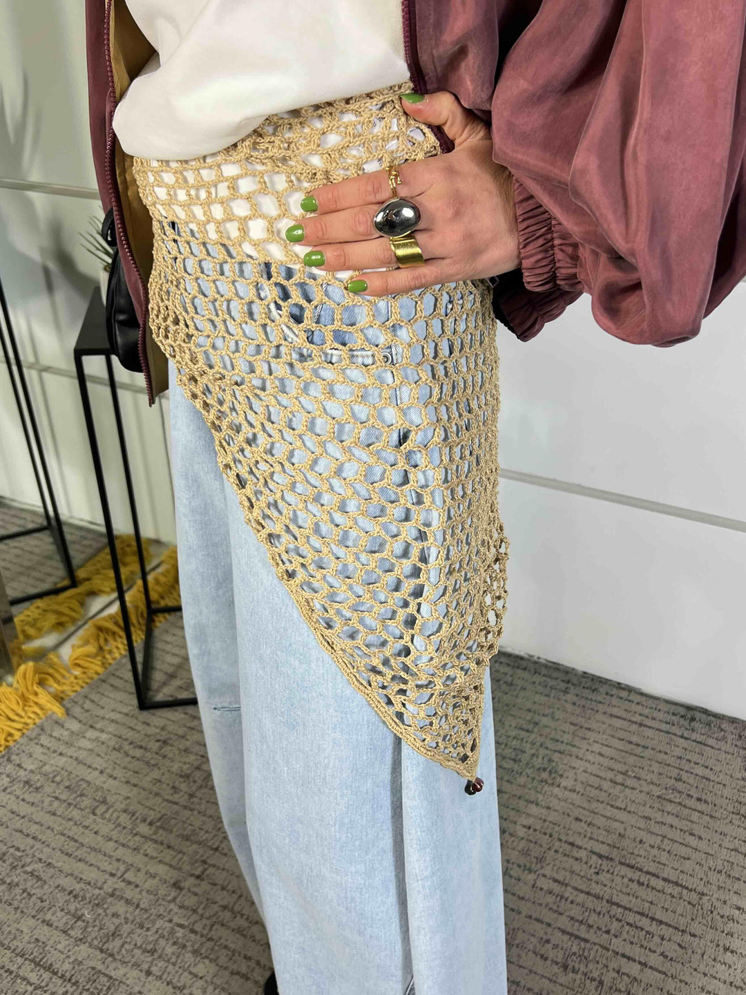 pareo in cotone sand 2F0138K338B886 PATRIZIA PEPE MAIN