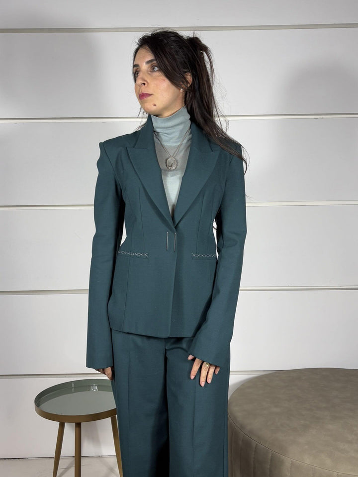 GIACCA UN BOTTONE VERDE 2S1537A475G619 PATRIZIA PEPE PREVIEW