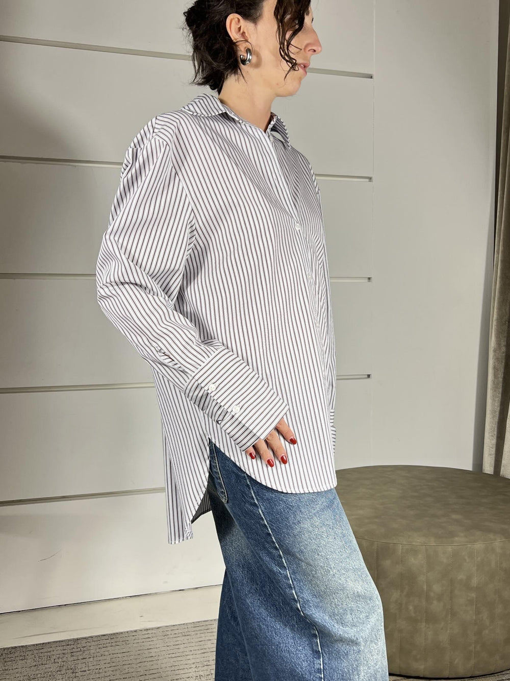 camicia a righe W25C744V UNICA TENSIONE IN