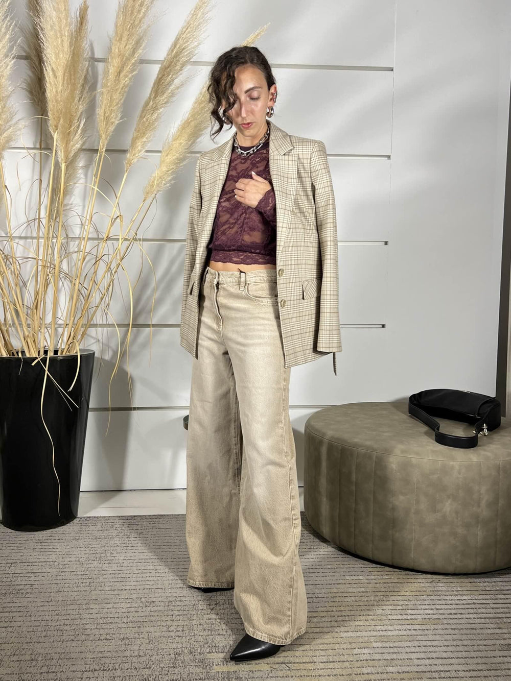 JEANS VITA BASSA RELAXED FIT EARTH WASH 8P0715D124B840 PATRIZIA PEPE PREVIEW