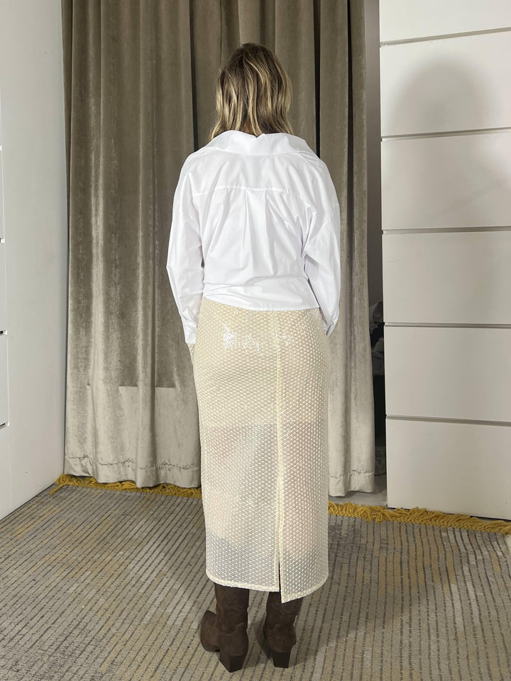 gonna paillettes midi panna GVS-Q035PANNA HAVE ONE