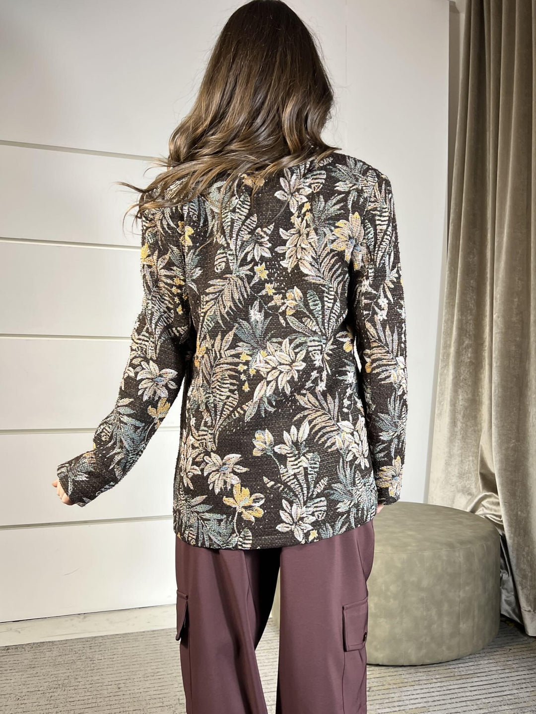 GIACCA MORO CON STAMPA FLOREALE J9990055U1860 IMPERIAL