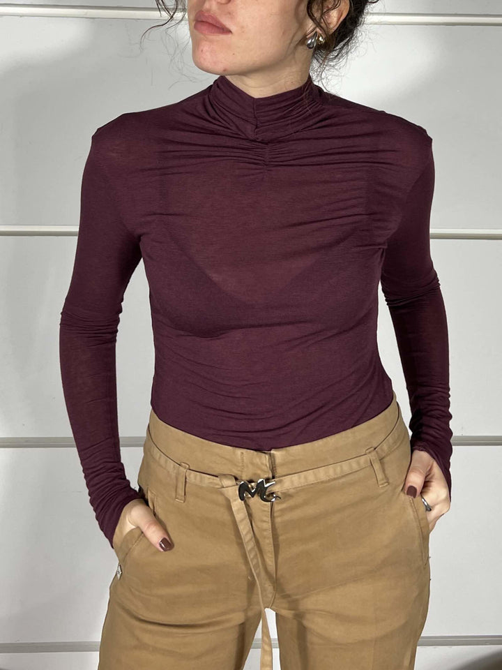 DOLCEVITA IN JERSEY LEGGERO T048VUMA641BURGUNDY MANILA GRACE