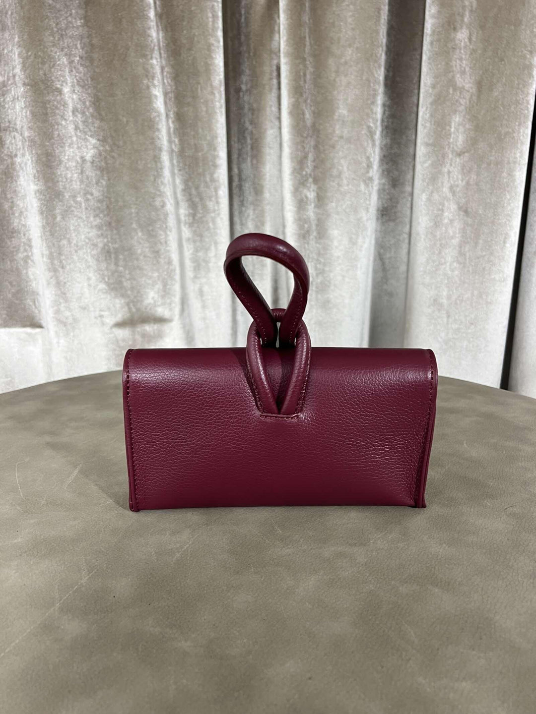 borsa nodo in pelle con tracolla regolabile vino 200414BORDEAUX FEMME CAFE SELECTION