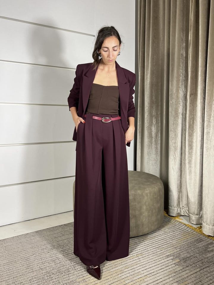 pantalone ampio vino P6C1KER1470 IMPERIAL