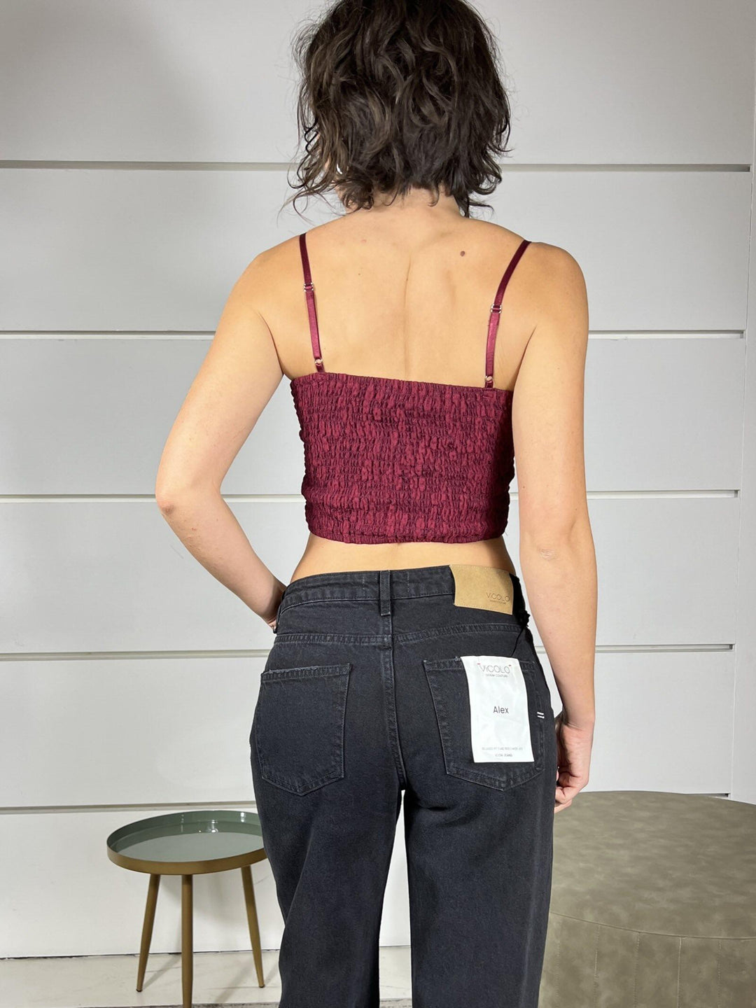TOP A CORPETTO VINO IN PIZZO NM191VINO SUSY MIX