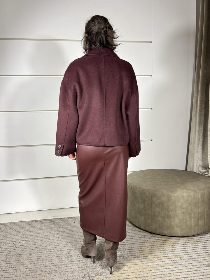 cappotto con collo a camicia 50% lana bordeaux TF0011BORDEAUX VICOLO