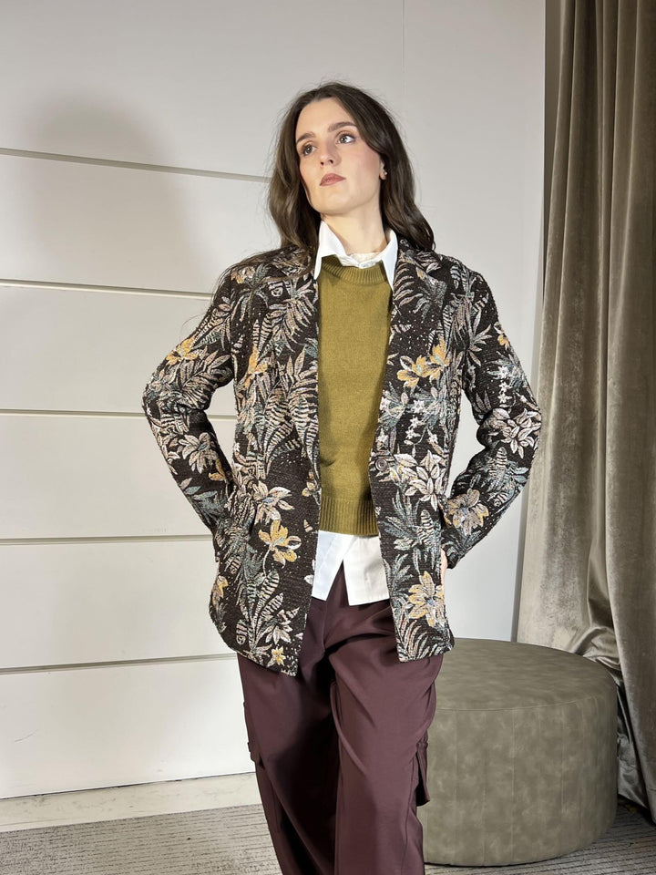 GIACCA MORO CON STAMPA FLOREALE J9990055U1860 IMPERIAL