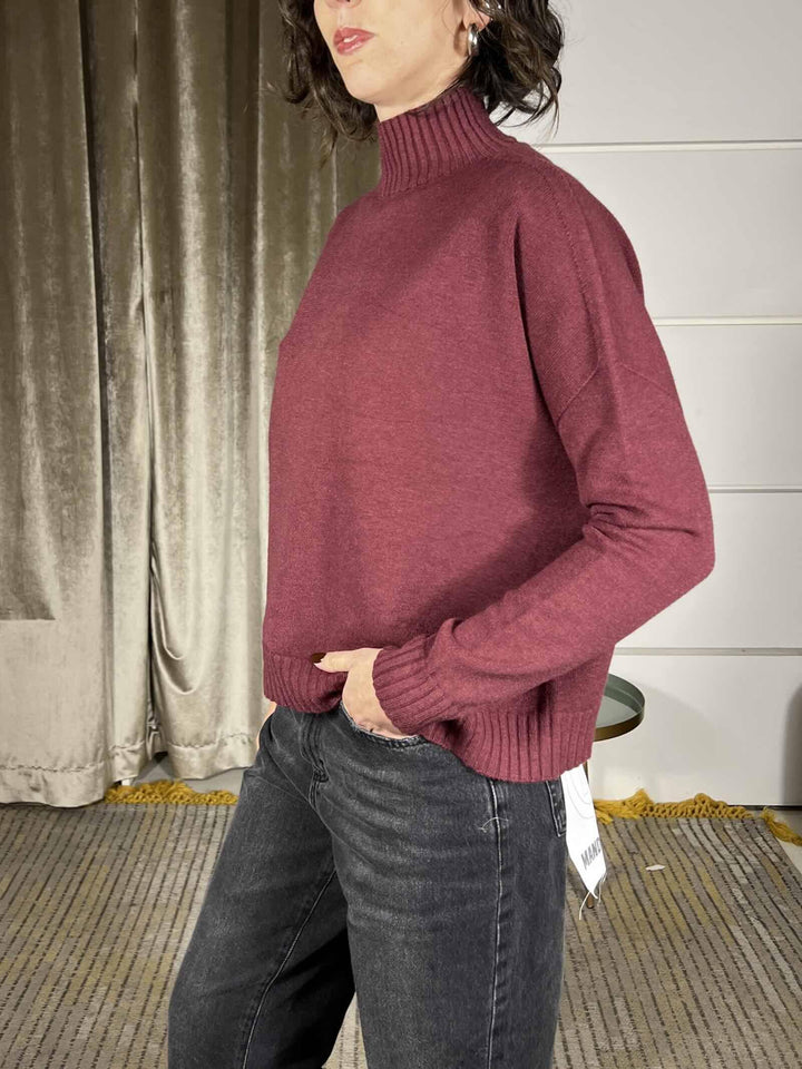 maglia collo alto bordeaux SSX431BORDEAUX SUSY MIX