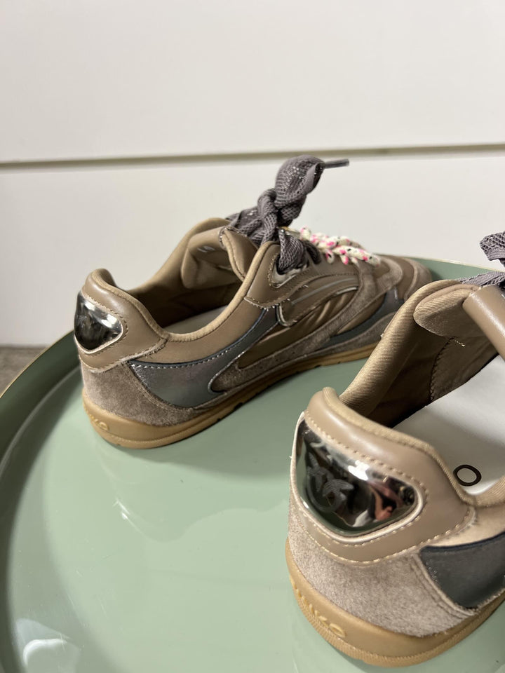 SNEAKERS IN TESSUTO TECNICO ON INSERTI IN SUEDE E CON LACCI INTERCAMBIABILI YULIA 01L72 PINKO