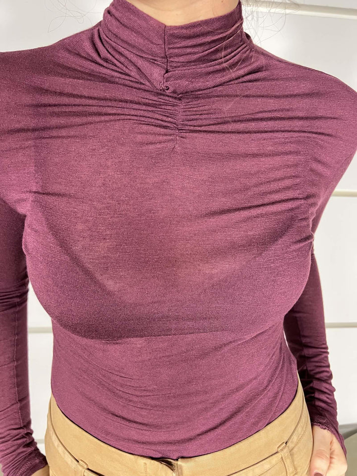 DOLCEVITA IN JERSEY LEGGERO T048VUMA641BURGUNDY MANILA GRACE