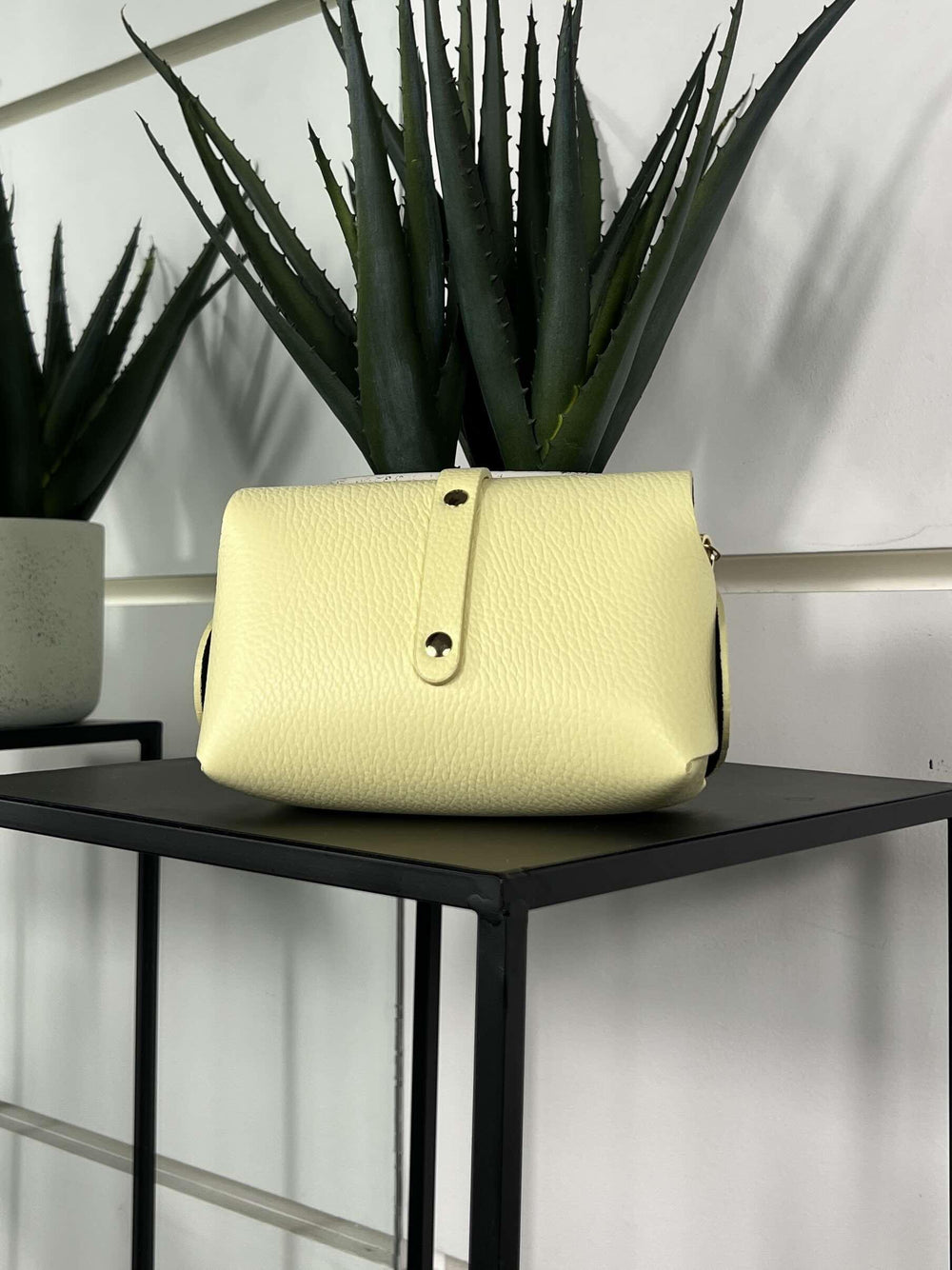 borsa in vera pelle lime con tracolla a catena 5363SOFT LIME FEMME CAFE SELECTION
