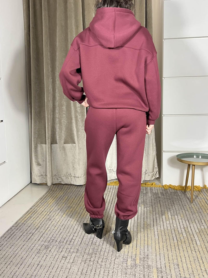 PANTALONE DELLA TUTA BORDEAUX FELPATO TF1752BORDEAUX VICOLO