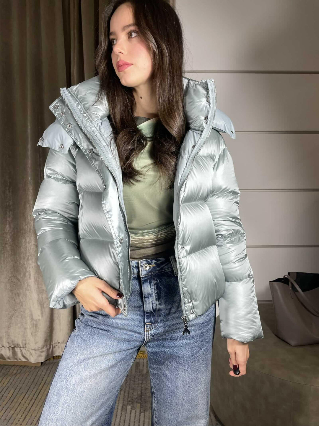 PIUMINO IMBOTTITO CORTO CON CAPPUCCIO 2O0050A9M0G618 PATRIZIA PEPE PREVIEW