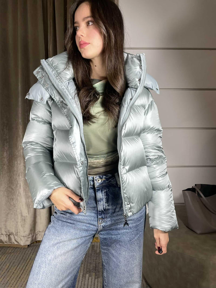 PIUMINO IMBOTTITO CORTO CON CAPPUCCIO 2O0050A9M0G618 PATRIZIA PEPE PREVIEW