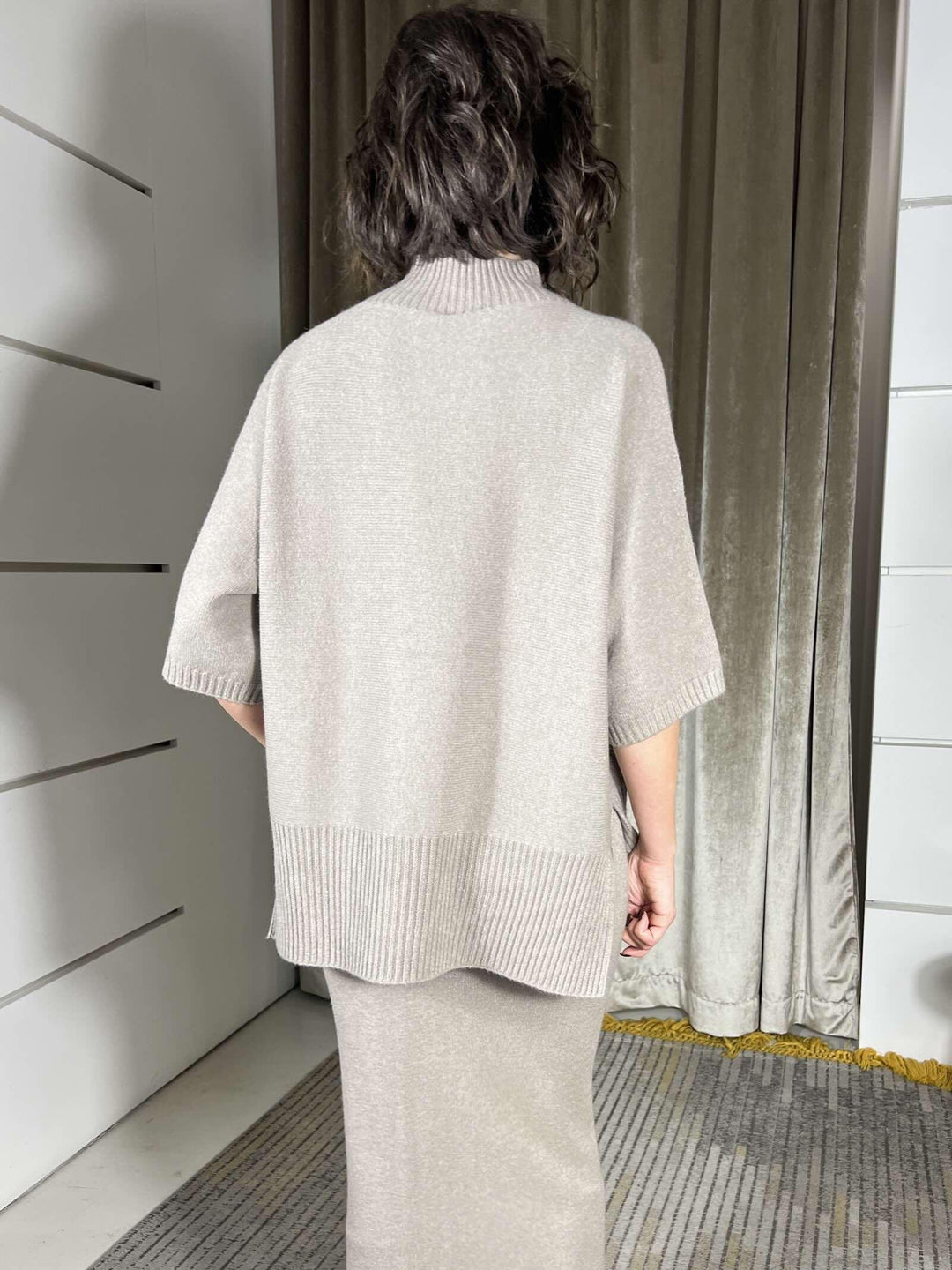 maglia taupe over manica ampia M30258671928 IMPERIAL