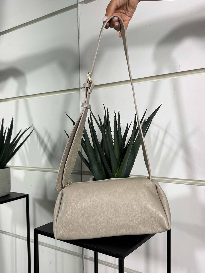 borsa in pelle con tracolla regolabile marmo DO-B0163MARMO FEMME CAFE SELECTION