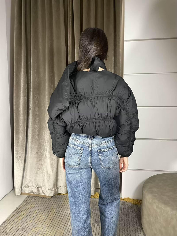 IMBOTTITO CROPPED CON SCIARPA INTEGRATA 8O0180A609K103 PATRIZIA PEPE PREVIEW