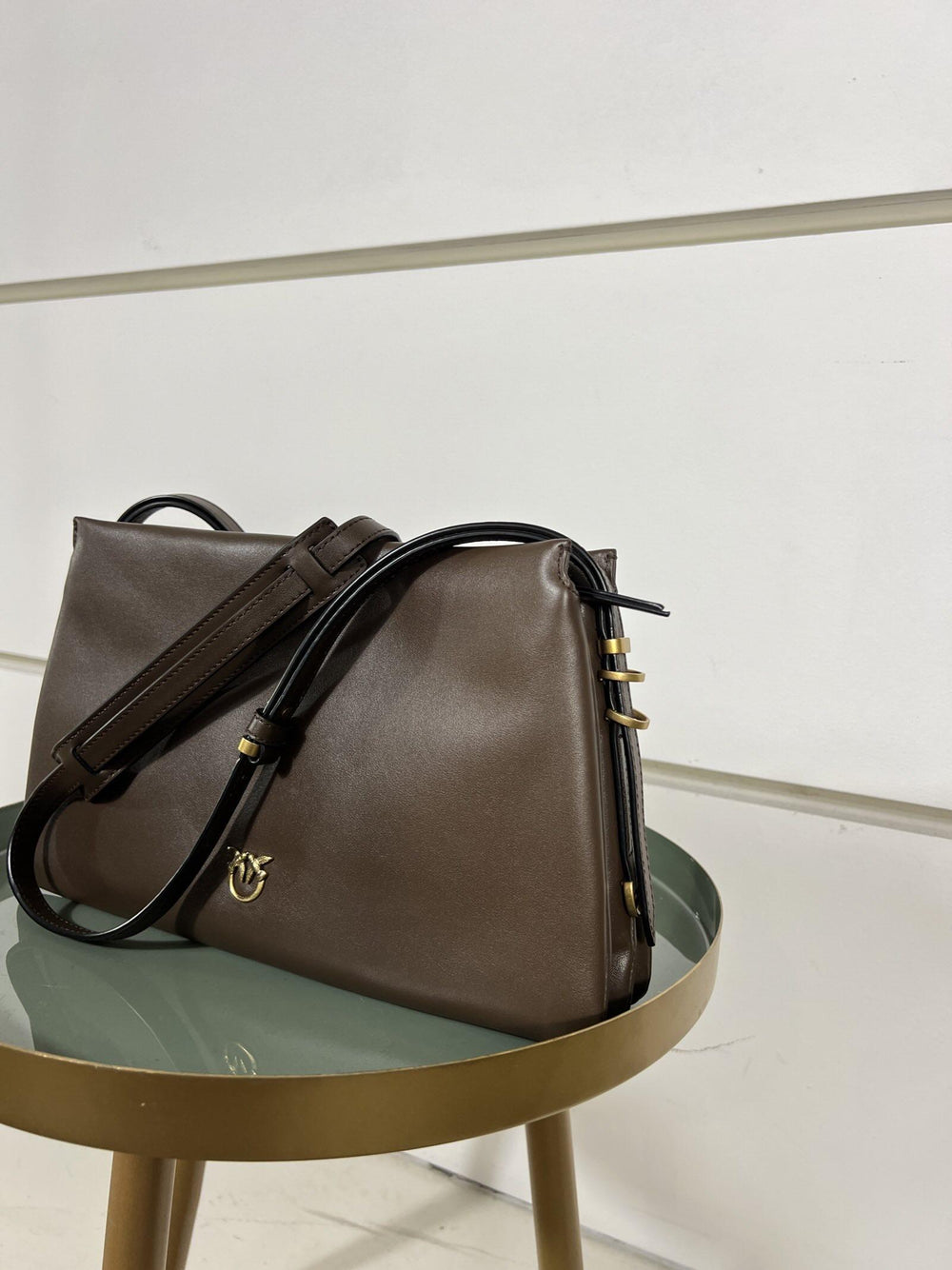 BORSA CASTAGNA CON TRACOLLA TRIPLETL74Q PINKO