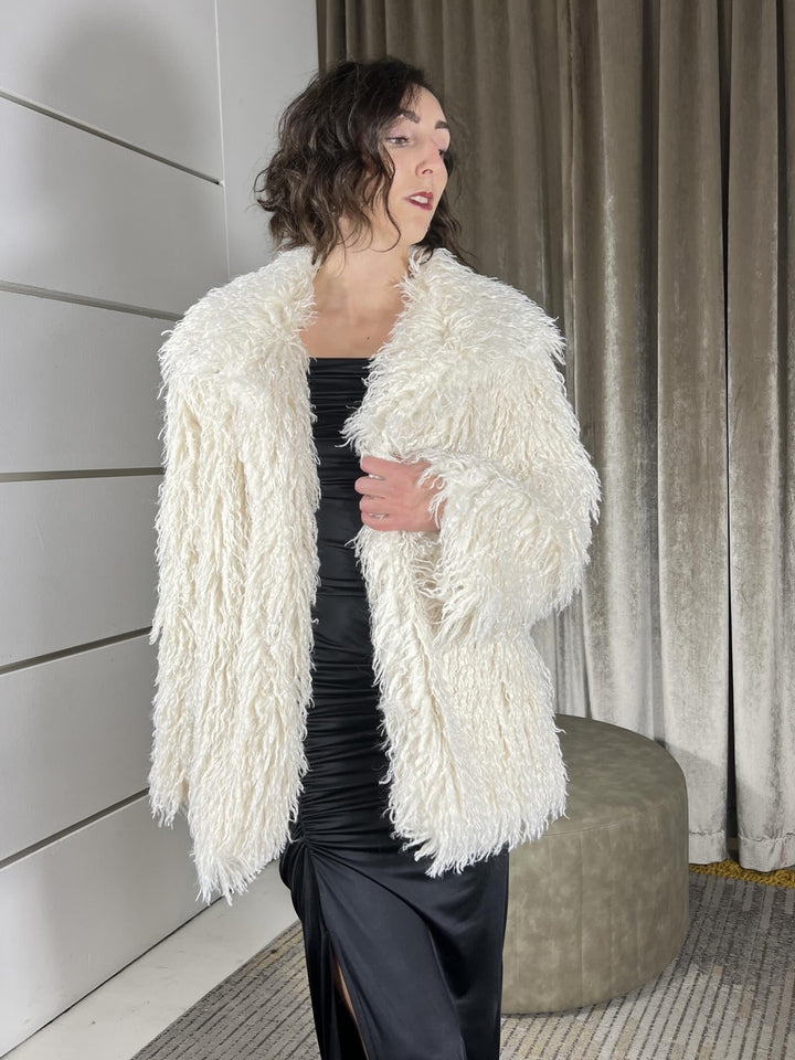 eco pelliccia mongolia over panna KMA-P133PANNA HAVE ONE