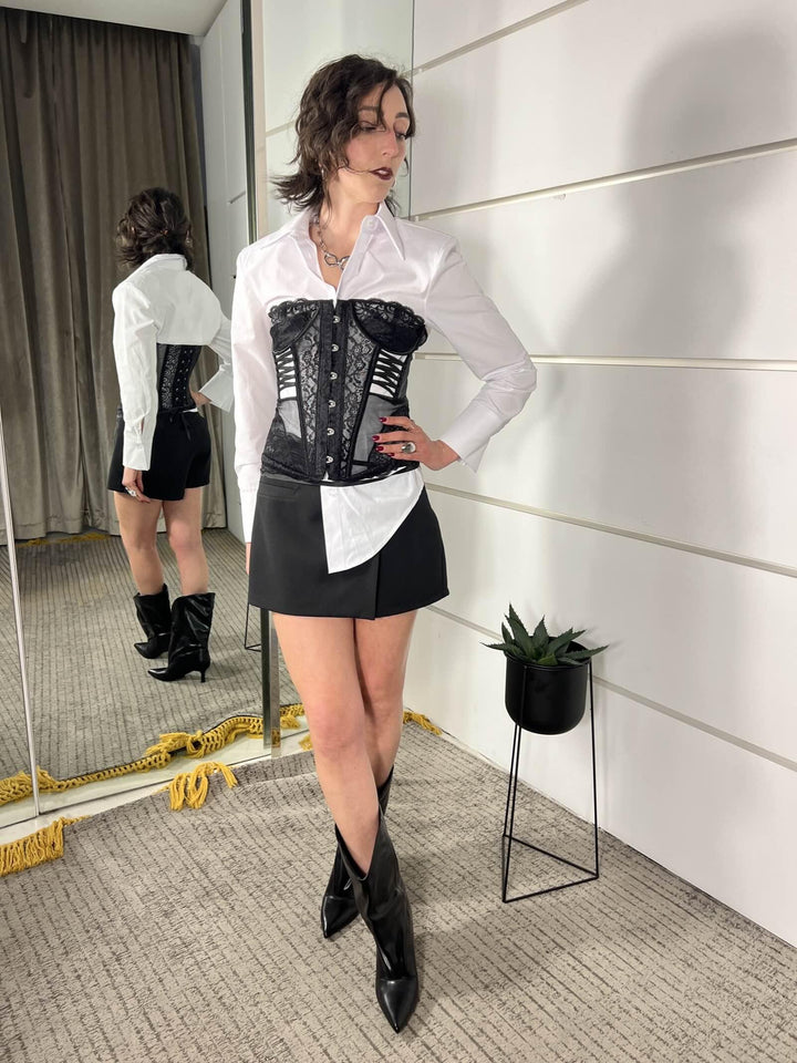 pantaloncino gonna nero 26MP3644NERO FEMME SELECTION