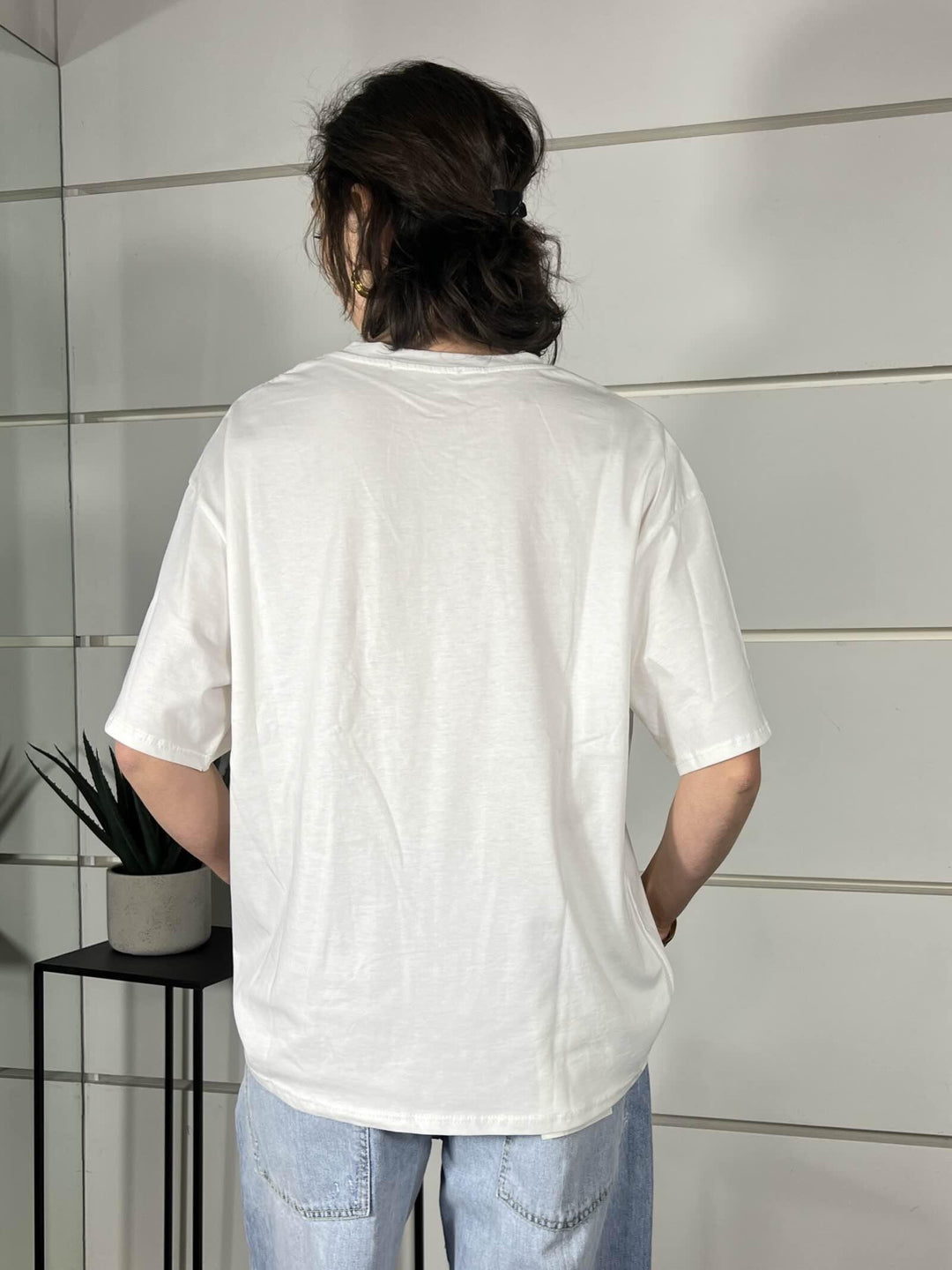 t-shirt bianca con stampa les club e la plage 690002LES CLUB E LA PLAGE SPICY CAFE