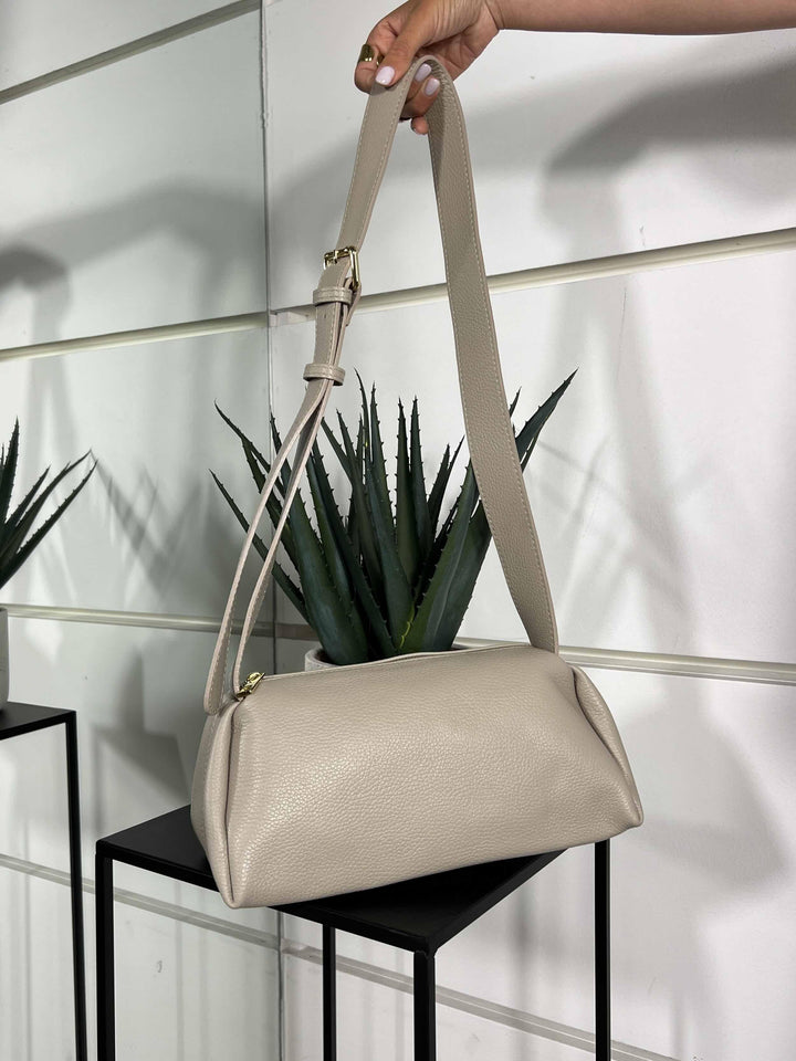 borsa in pelle con tracolla regolabile marmo DO-B0163MARMO FEMME CAFE SELECTION